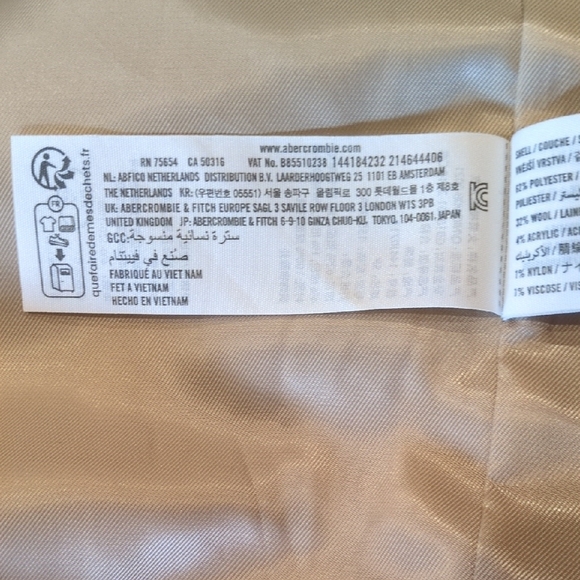 Abercrombie & Fitch Classic Tan Trench Coat - Picture 11 of 14